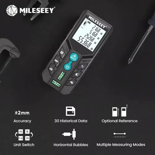 [Do Brasil/Cc Visa R$55] Medidor Distncia Laser Digital Mileseey 40m
